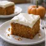 Pumpkin Cake with Cream Cheese Frosting — 50Krecipes - Delicious Recipes