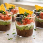 Individual Seven Layer Dip Recipe in Cups — 50Krecipes - Delicious Recipes
