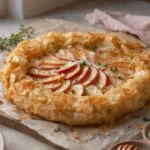 Apple Brie Phyllo Galette with Honey & Thyme — 50Krecipes - Delicious Recipes